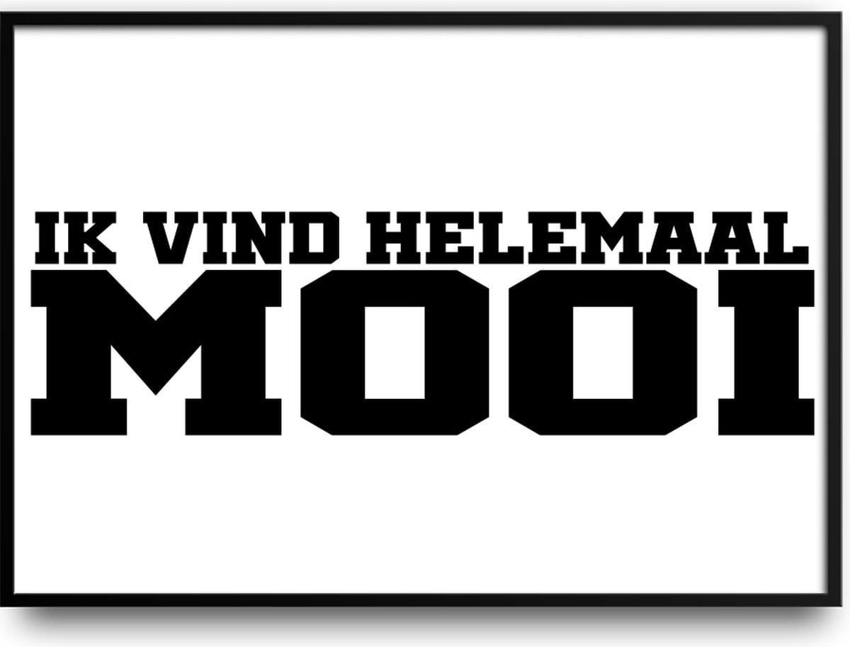 Hoogwaardige poster met fotolijst en glazen plaat, 50 x 70 cm