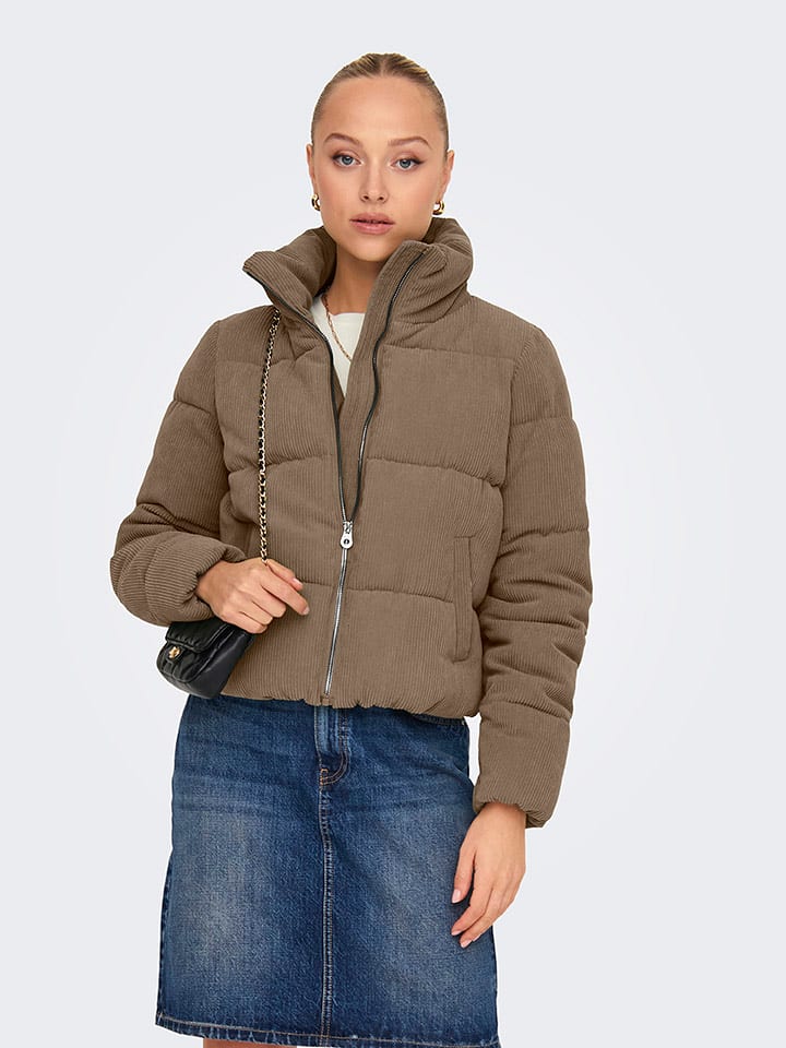 ONLY Cordjacke in Braun - L