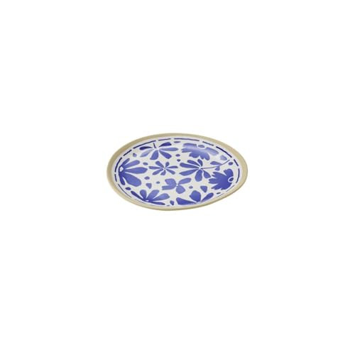 APS Floryn dessertbord melamine blauw wit beige Ø 21,5 cm