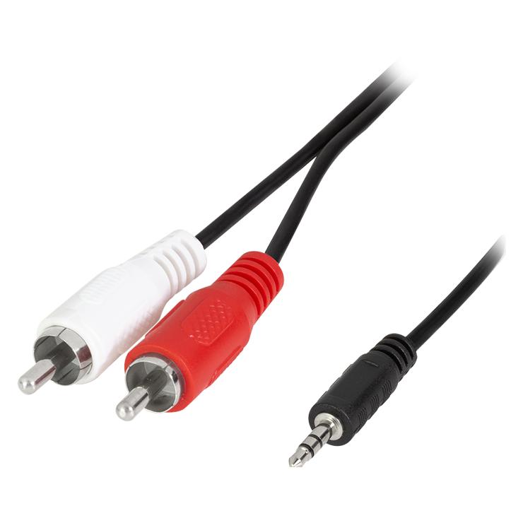 LogiLink CA Anschlusskabel (5 m, AUX Kabel, Cinch Kabel) (CA1043)