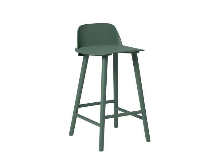 Muuto Tabouret de bar 65 cm Nerd vert foncé