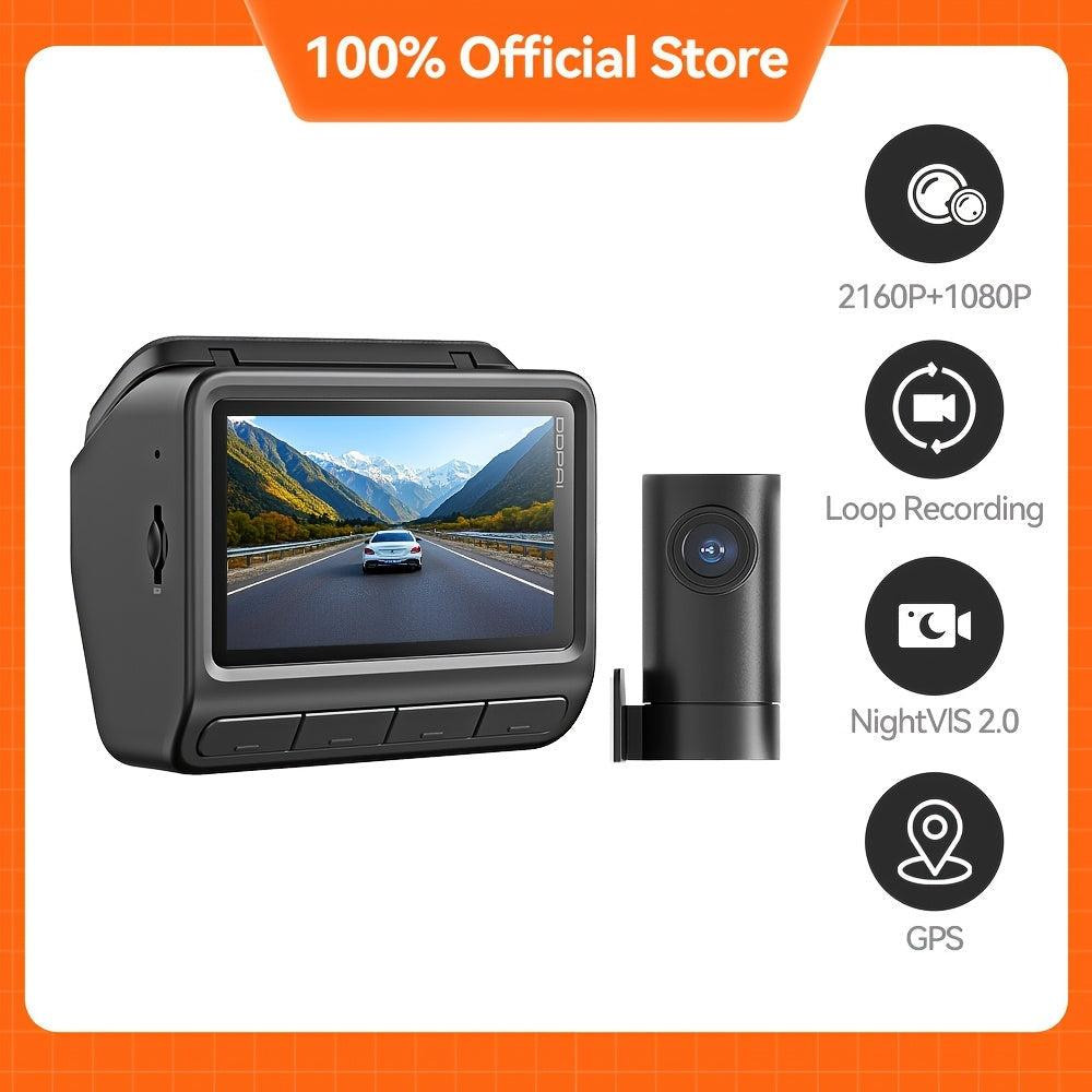 Selius Dashcam met Dual Channel, Wifi en GPS voor voor- en achterzijde