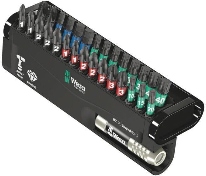 Jeu d'embouts Wera Bit-Check 30 Impaktor 2, 30 pièces (05057697001)