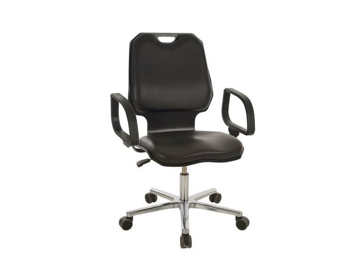 PROREGAL® Drehstuhl Belastbarer Arbeitsstuhl Arlington, Sitzh. 47-65cm, Ø65,5cm, tdw 180kg