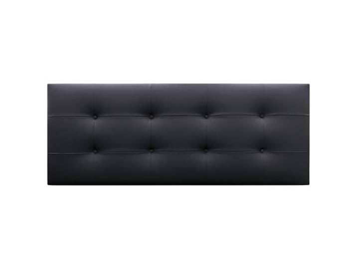 DHOME Kopfteil, Capitoné Bett Kopfteile. Gepolstertes Kopfteil ACUALINE Stoff und Kunstleder. Kopfteile für Doppel- und Einzelbetten. (Kunstleder Schwarz, 160x60 (Betten 150/160))