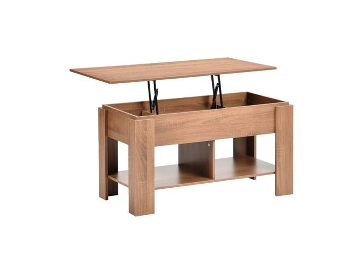 Console bois relevable avec rangement
