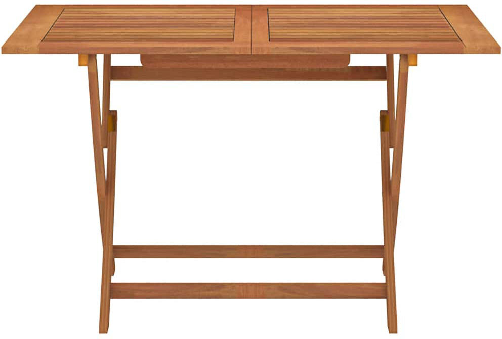 Lily Manor Rectangular Outdoor Dining Table - 120 cm W 70 cm D Brown