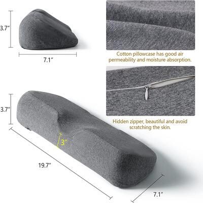 Handpicked Choices CloudEase Cervical Pillow Memory Foam Neck Support Pillow For Side And Back Sleepers dark Grey