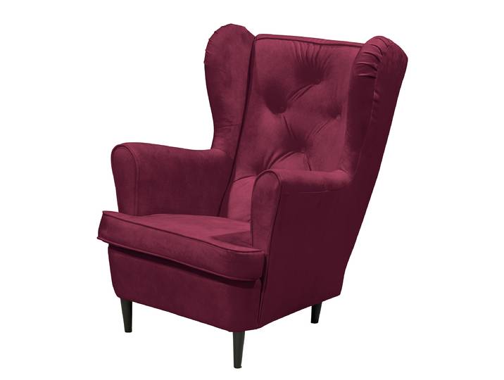 Fauteuil Rouge Microfibre Salvo 78 x 102 x 98cm