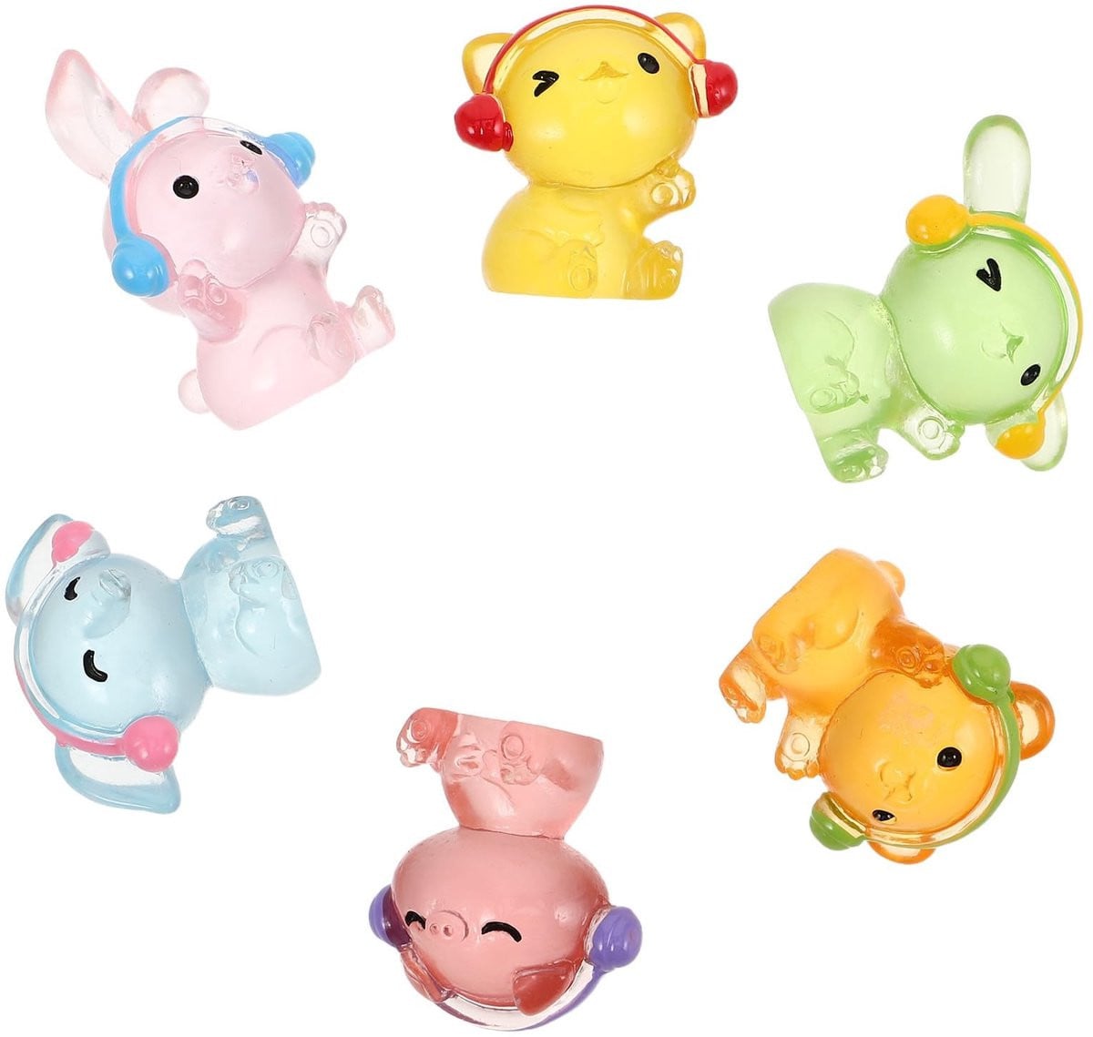 Solidchoice Mini Dierenbeeldjes Set - Realistische Hars Sculpturen voor Decoratie