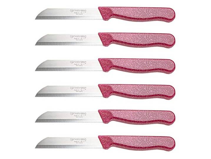 Solingen Allzweckmesser Obstmesser Schälmesser Meyve Bicagi Flitzer Pink 200 Stück - Sehr scharf