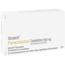 Unsere Paracetamol-tabletten 500 Mg 20 St
