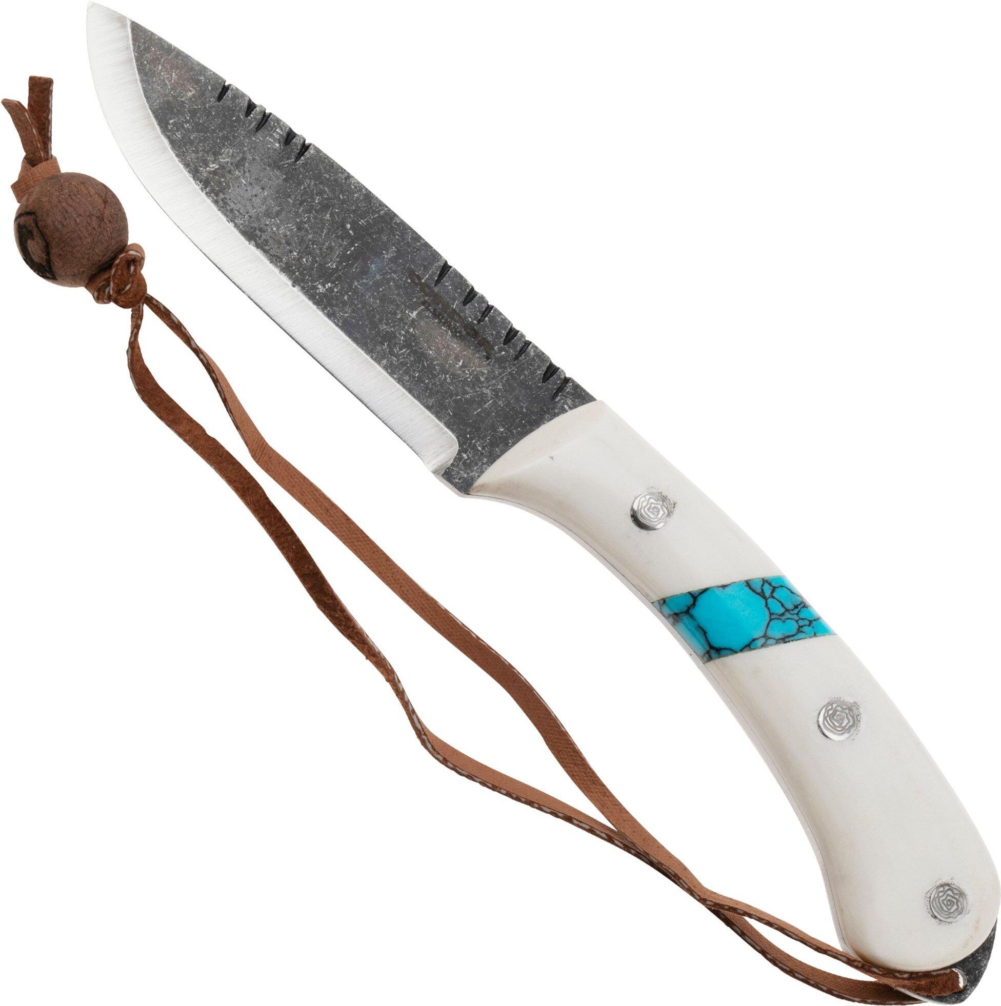 Condor Blue River Knife 2825-43MHC Polished White Micarta, coltello fisso