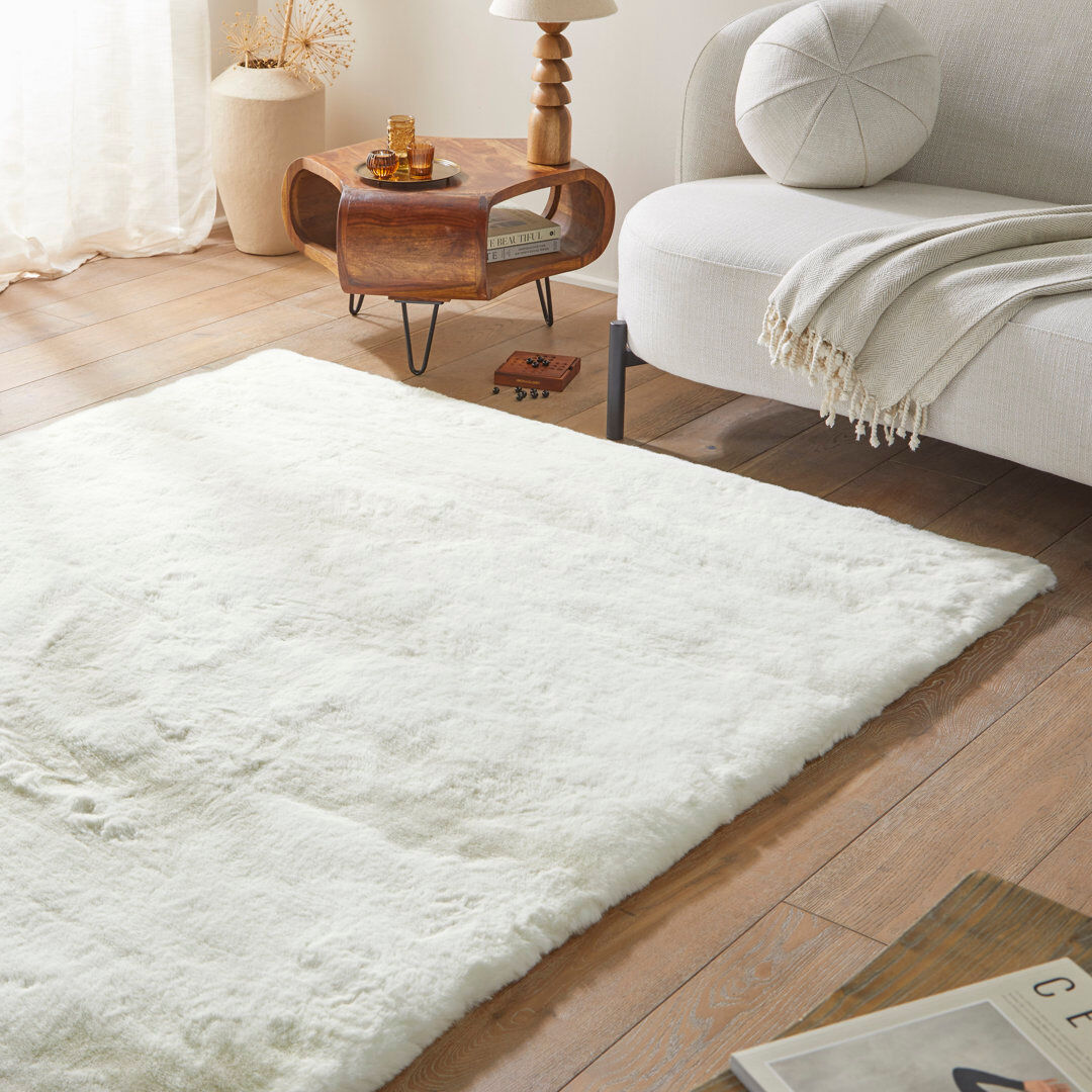 Concept Looms HEAVENLY Rectangle Area Rug Polar Rectangle 76 x 130 cm