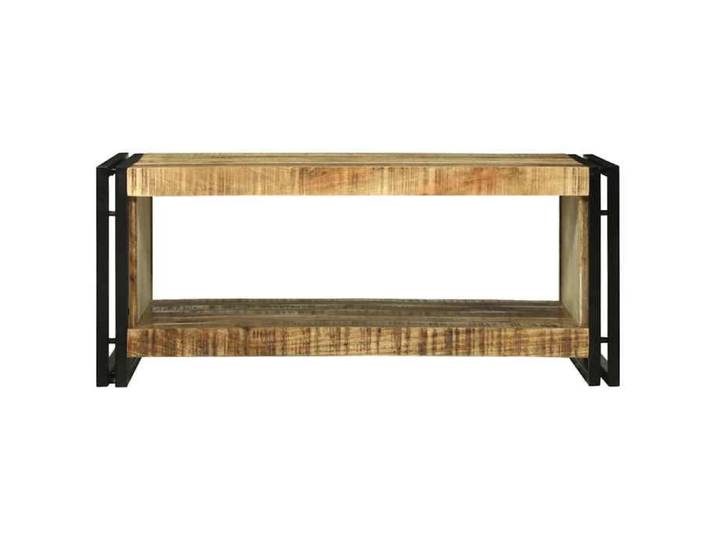 ESTINK® Table basse Table à café Table d'appoint 90x50x38 cm Bois brut de mangue @@2921