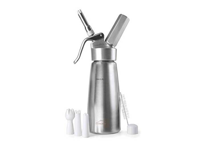 LACOR 68405 Sahnebereiter,Edelstahl rostfrei Plus Aluminium 1 L Aus lebensmittelechtem Edelstahl gefertigt; hohe Korrosionsbeständigkeit und Haltbarkeit im täglichen Gebrauch
