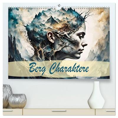 Berg Charaktere (hochwertiger Premium Wandkalender 2027 DIN A2 quer), Kunstdruck in Hochglanz