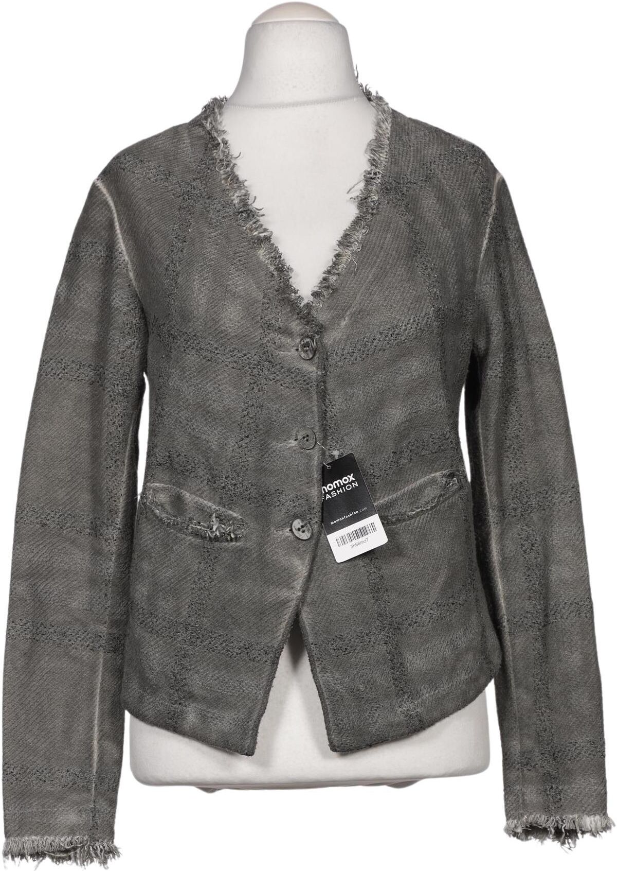Transit PAR Such Damen Blazer, Grau, Gr. M, Baumwolle / Synthetik / Viskose - Second Hand
