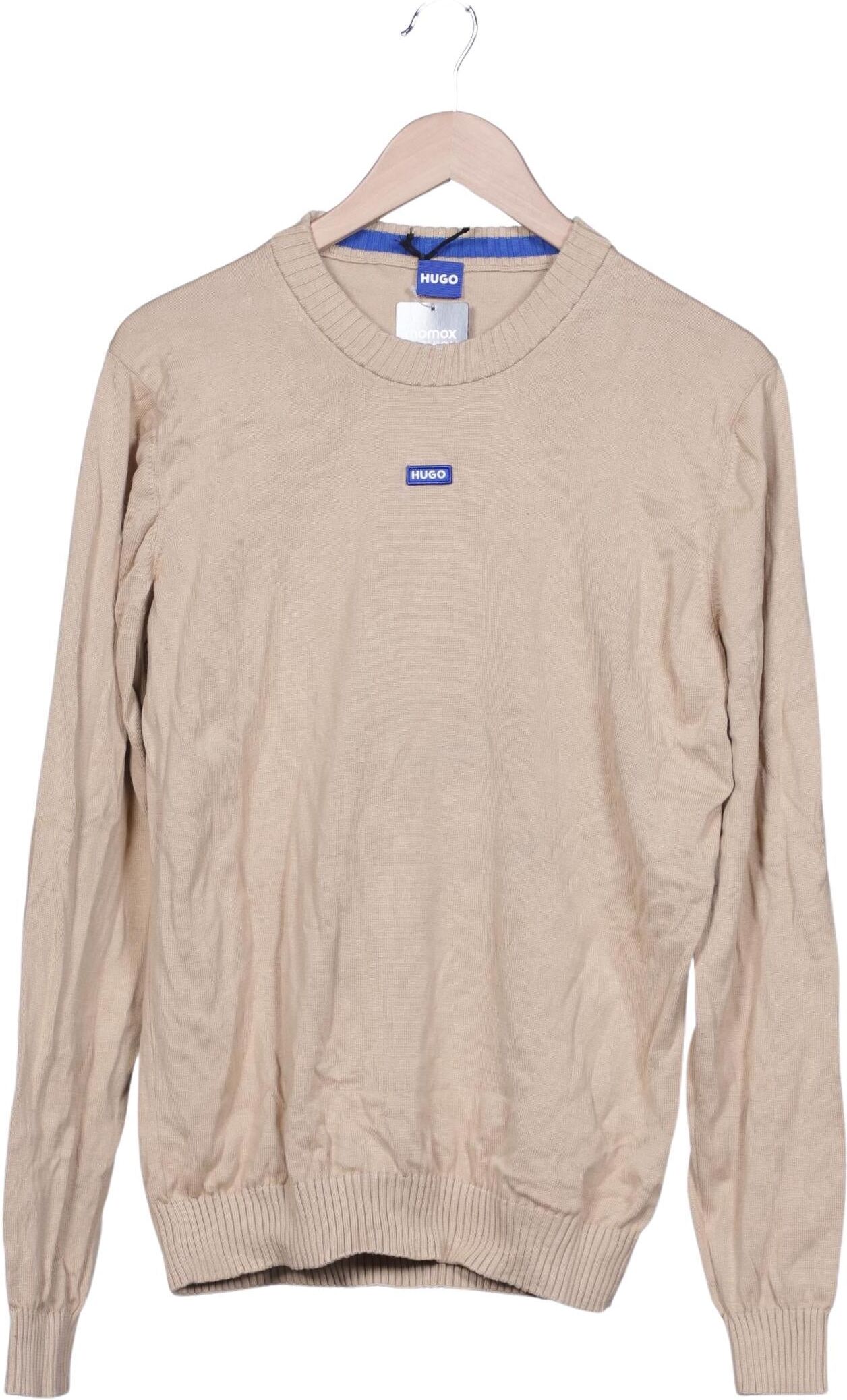 Hugo by Hugo Boss Herren Pullover, Beige, Gr. L, Baumwolle - Second Hand