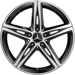 Mercedes-Benz 18 Zoll Leichtmetallfelge schwarz glanzgedreht A17740107007X23