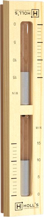 Sablier Holl's en pin pour sauna