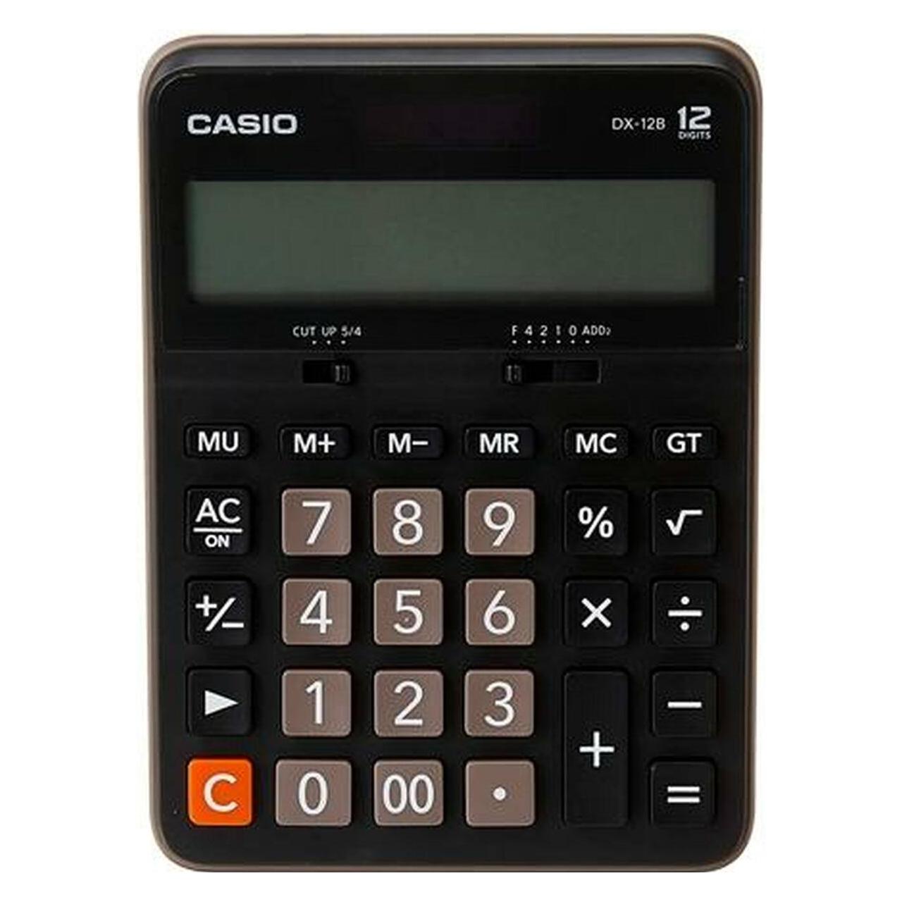 Casio DX-12B (Batteriebetrieb, Solarenergie) (DX 12 B)