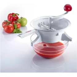 Westmark Einkoch-Set, Passiermühle, Weiss, Rot