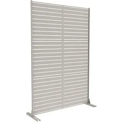 Casa.Pro, Paravent + Raumteiler, Trennwand Nodepp verzinkter Stahl 180x120 cm Knoblauchbeige (120 x 180 cm)