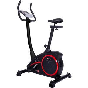 Christopeit Ergometer AL 2, 9 kg Schwungmasse, Upright-Bike, mit Pulsmesser, schwarz, 24-stufiger Magnetwiderstand