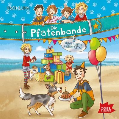 Die Pfotenbande. Kiwi feiert Geburtstag - Usch Luhn, Audio, 9783731395041