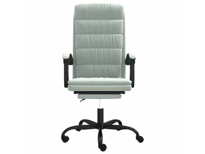 Bestseller Siège Pivotant(adulte) - Fauteuil inclinable de bureau - charge 150kg - Gris clair Velours - Taille:63x56x(112 5-12324