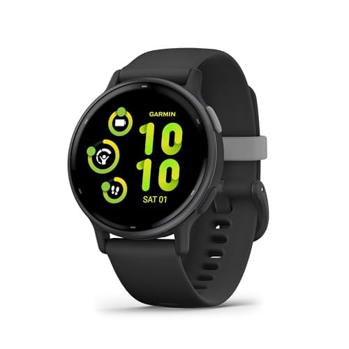Garmin Vivoactive 5 Smartwatch met AMOLED Touchscreen, Bluetooth en Wi-Fi, Zwart/Grijs