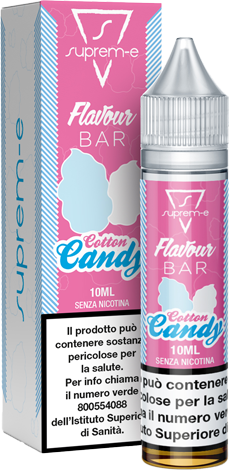 Suprem-e Cotton Candy Flavour Bar Liquido Mini Shot Mix 10ml Zucchero Filato Ghiaccio