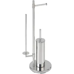 WENKO Stand WC-Garnitur Universalo Neo, integrierter Toilettenpapierhalter