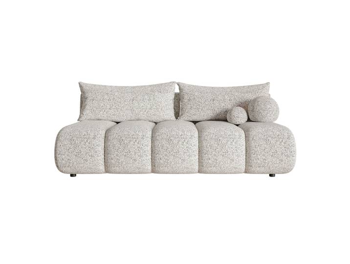 Dreisitziges Sofa Dandelino Mini mit Schlafunktion, beige