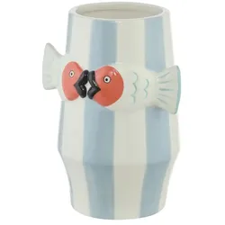 Vase   ¦ blau ¦ Dolomite ¦ Maße (cm): B: 14 H: 18,5 T: 11.5