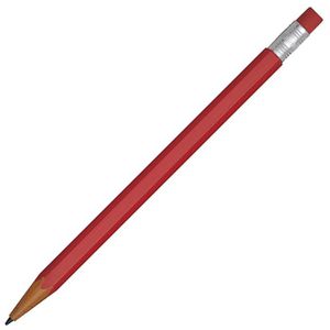 Böttcher-AG Druckbleistift Lookalike, rot, Kunststoff, HB, mit Radiergummi, Strichbreite 0,7 mm