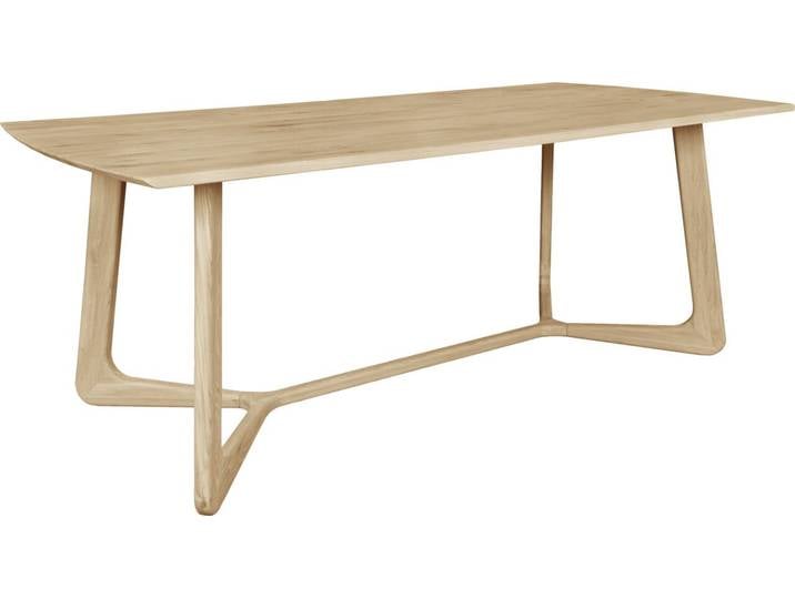 Linea Natura Esstisch TRONDHEIM, Eiche bianco, Massivholz