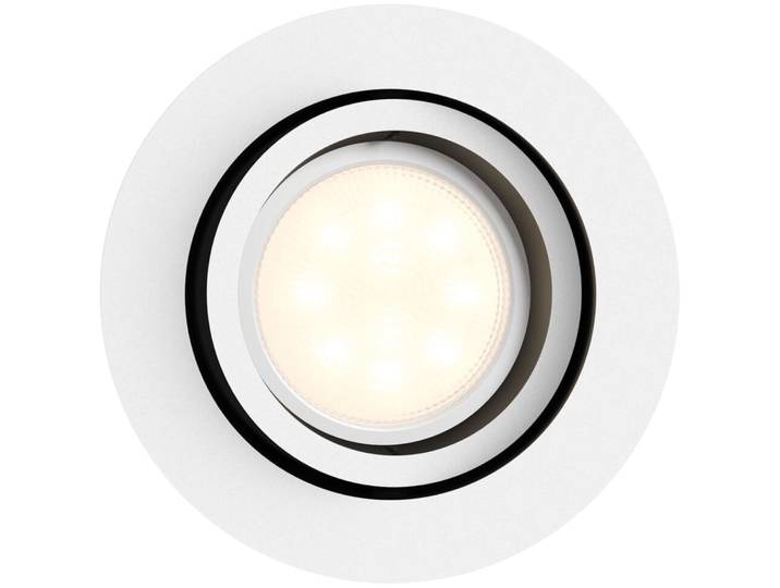 Spot Philips Hue Weiss Kunststoff 250 lm Dimmbar B 9 cm - LED - Lichtfarbe: Warmweiss - Kaltes Tagesweiss- LED Energiesparlampe