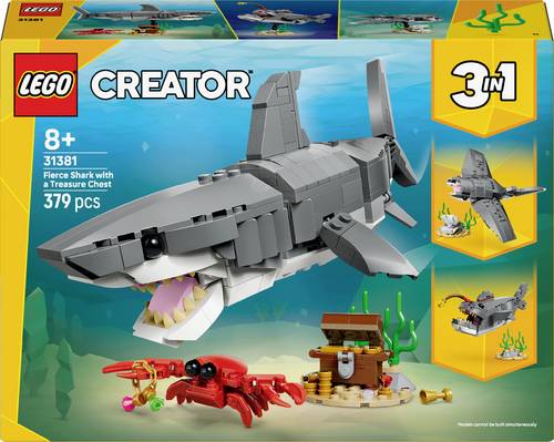 31381 LEGO CREATOR Wilder Hai mit Schatztruhe (31381)
