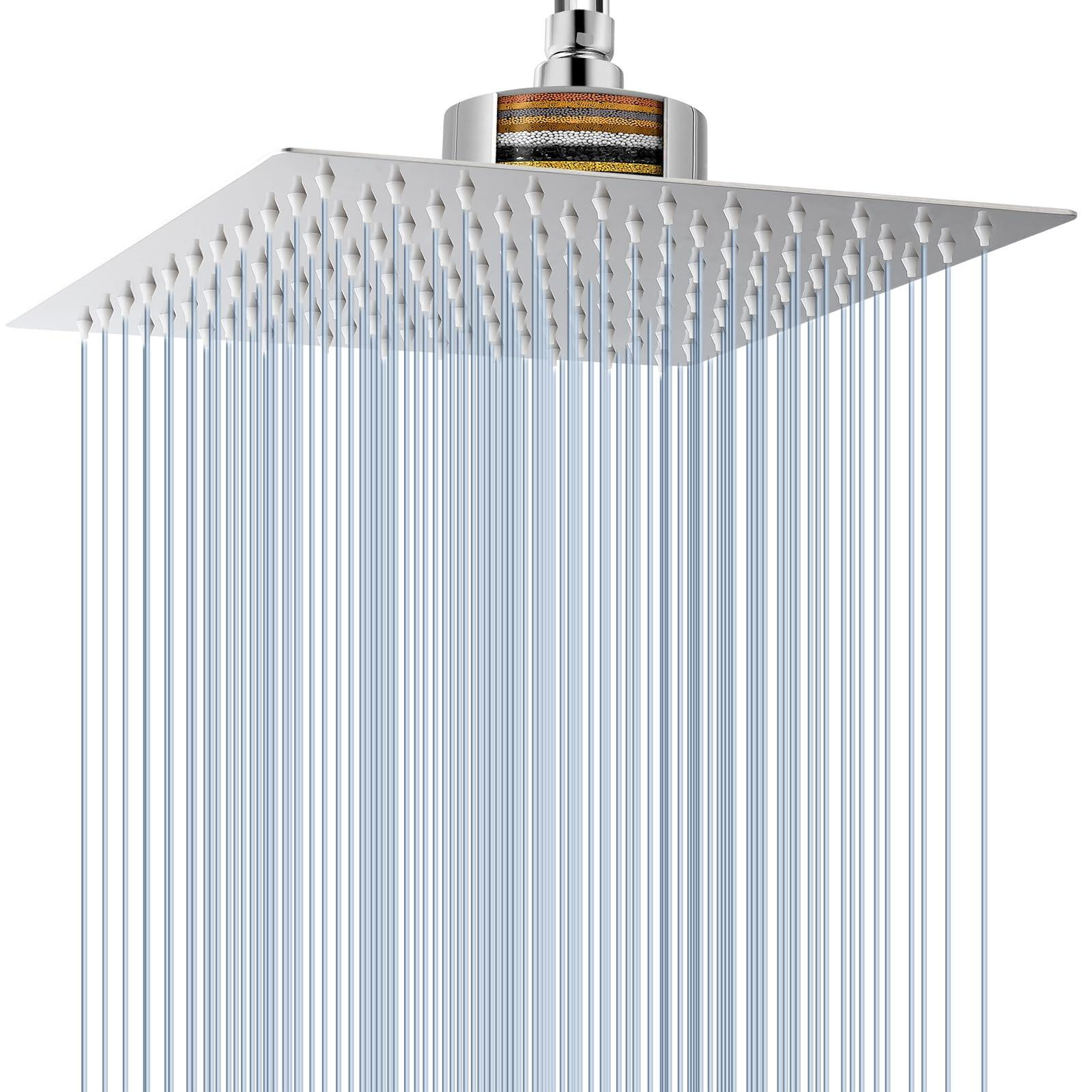 Dripio Douchekop met filter, Chroom, Diameter: 30 cm