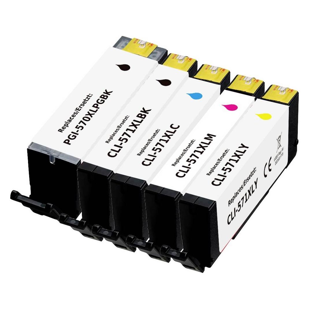 Renkforce Ink cartridge replaced Canon PGI-570PGBK XL, CLI-571BK XL, CLI-571C XL, CLI-571M XL (RF-6952434)