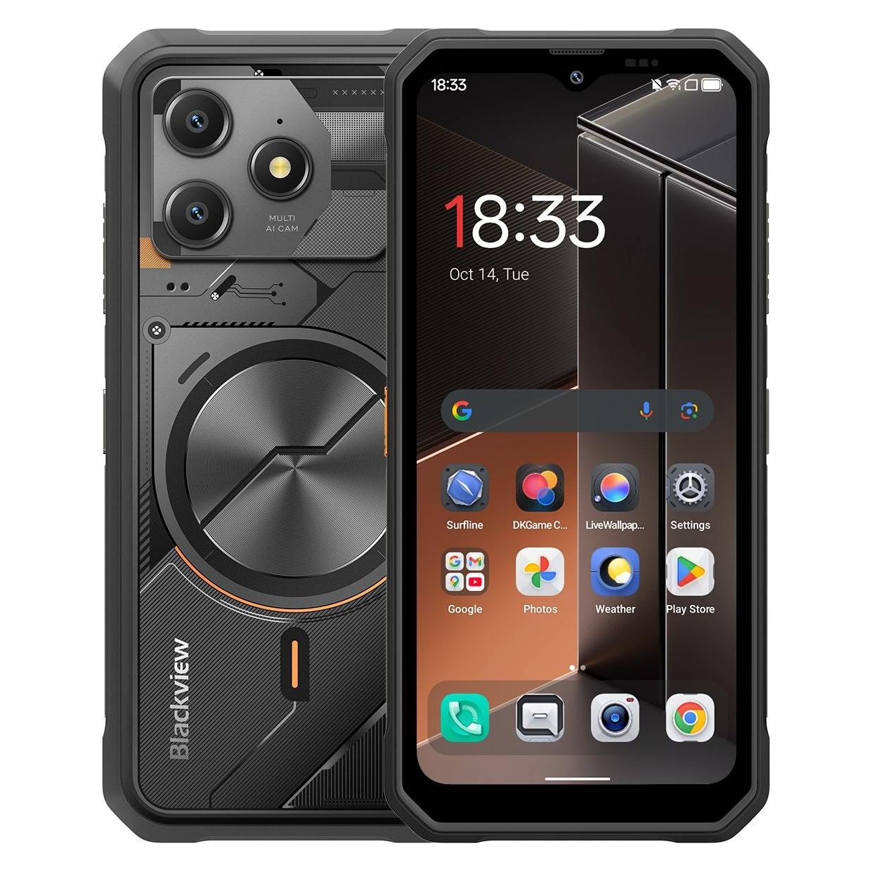 Blackview Fort 100 (128 GB, Cosmic Black, 6.56", 4G) (FORT 100 COSMIC BLACK)