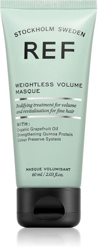 REF Weightless Volume Masque masque hydratant en profondeur pour des cheveux brillants et doux 60 ml