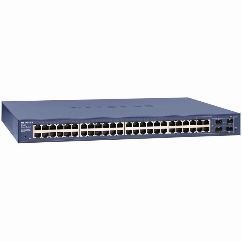 NETGEAR GS748T, Managed, L2+, Gigabit Ethernet (10/100/1000), Vollduplex, Rack-Einbau