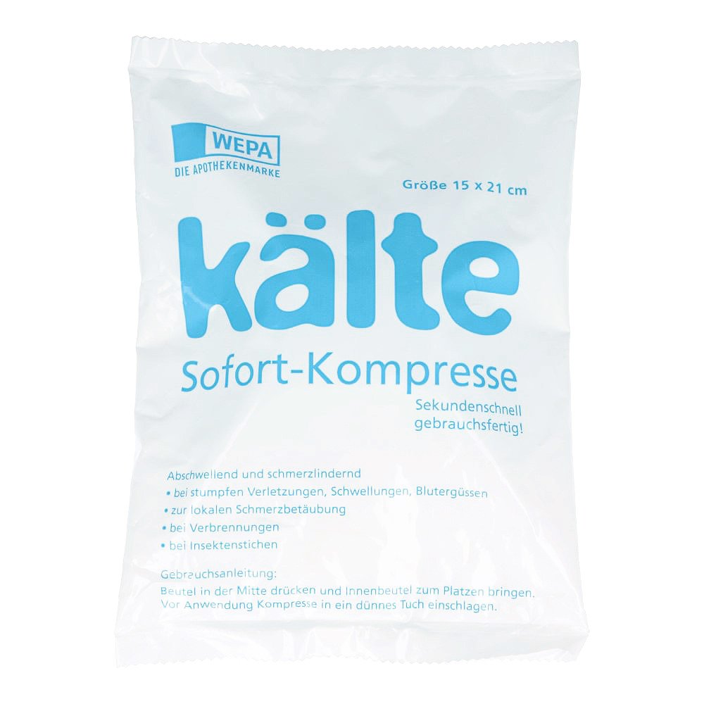 WEPA Apothekenbedarf GmbH & Co KG Kälte Sofort Kompresse 15x21cm 04665340