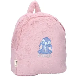 Stitch Rucksack So Charming Rosa Plüschrucksack mit goldenen Details