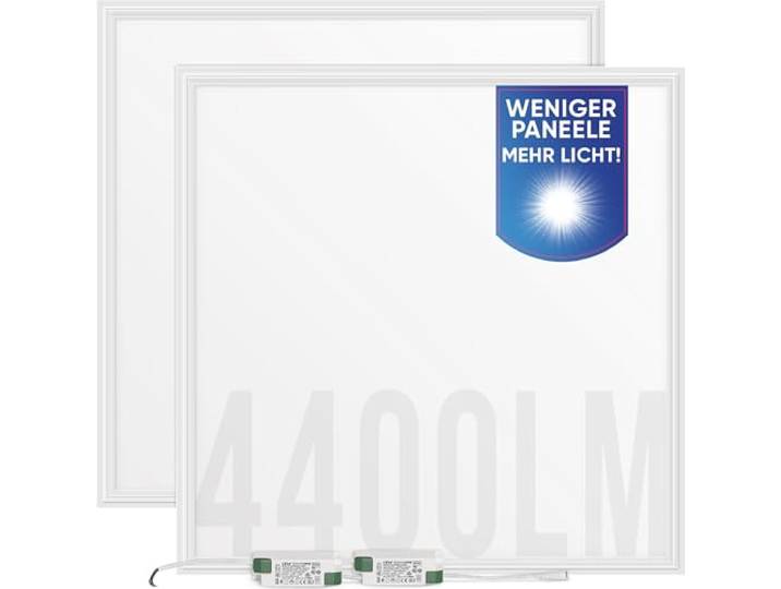 LECOM 2x LED Panel 62x62 Neutralweiß 4000K 4400lm Rasterdecke Flach 0,9cm