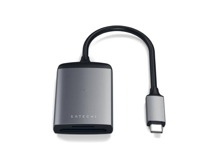 SATECHI USB-C UHS-II SD/microSD-Kaartlezer, Spacegrijs
