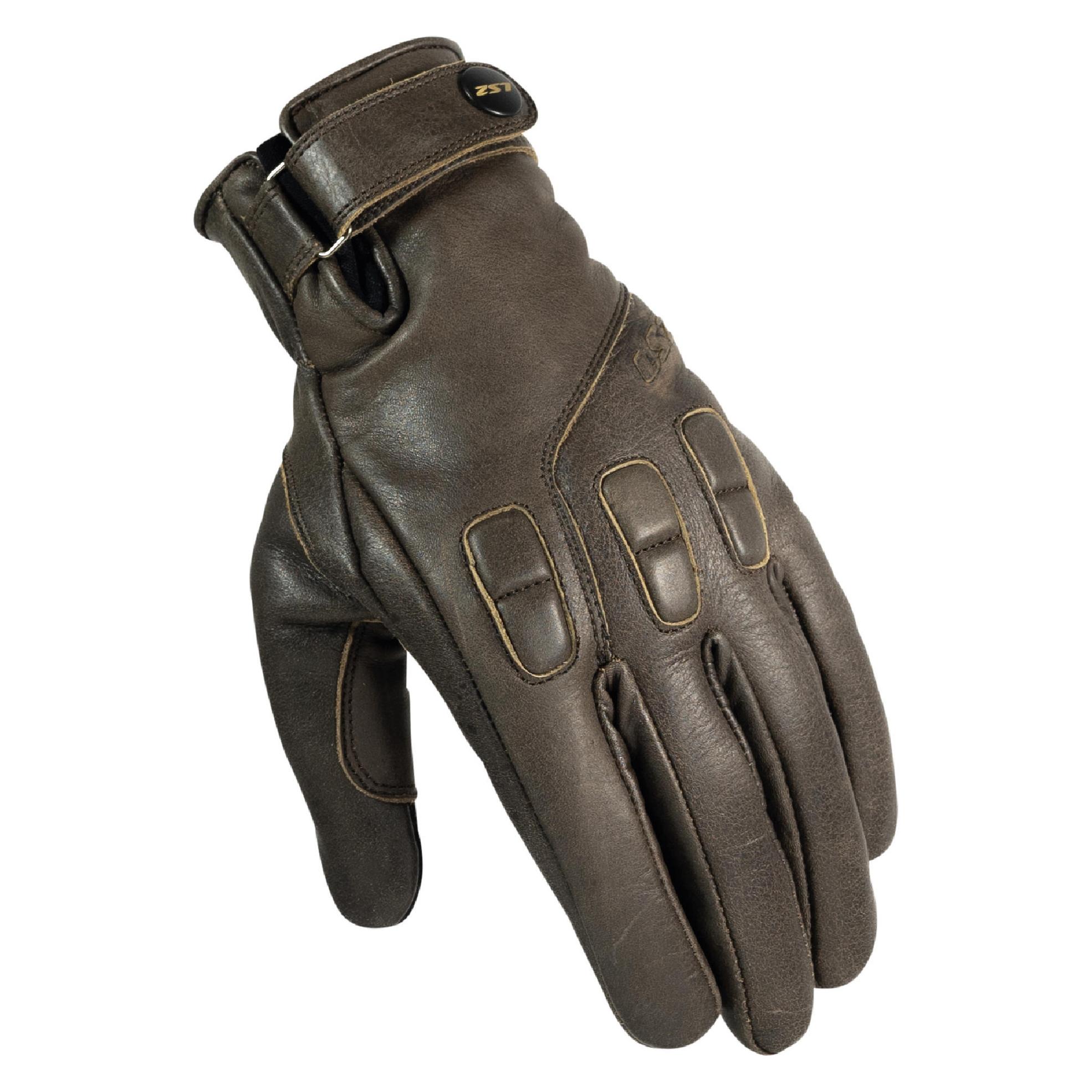 LS2 Jazz Motorrad Handschuhe, braun, M (Herren, M) (70200W0164M)